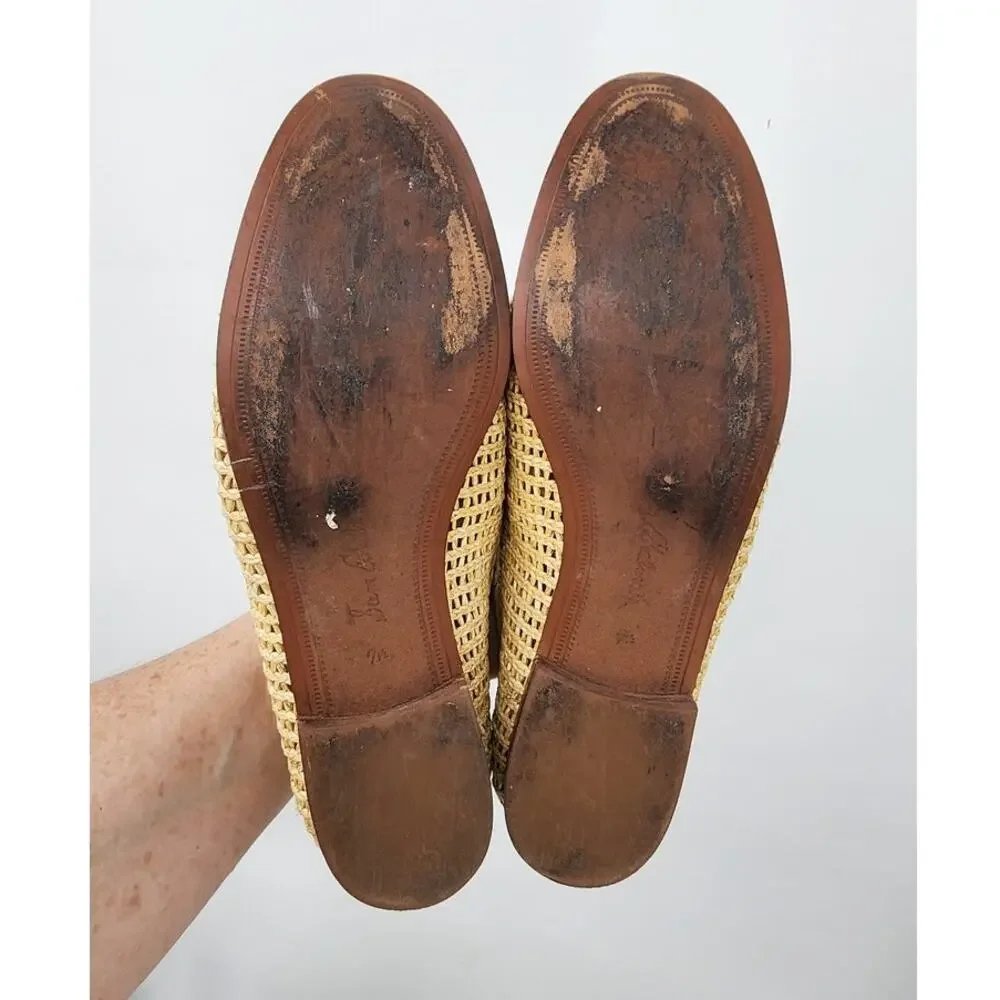 Sam Edelman Lowell Classic Wicker Style Summer Casual Beach Loafers Size 7.5 - Picture 6 of 8